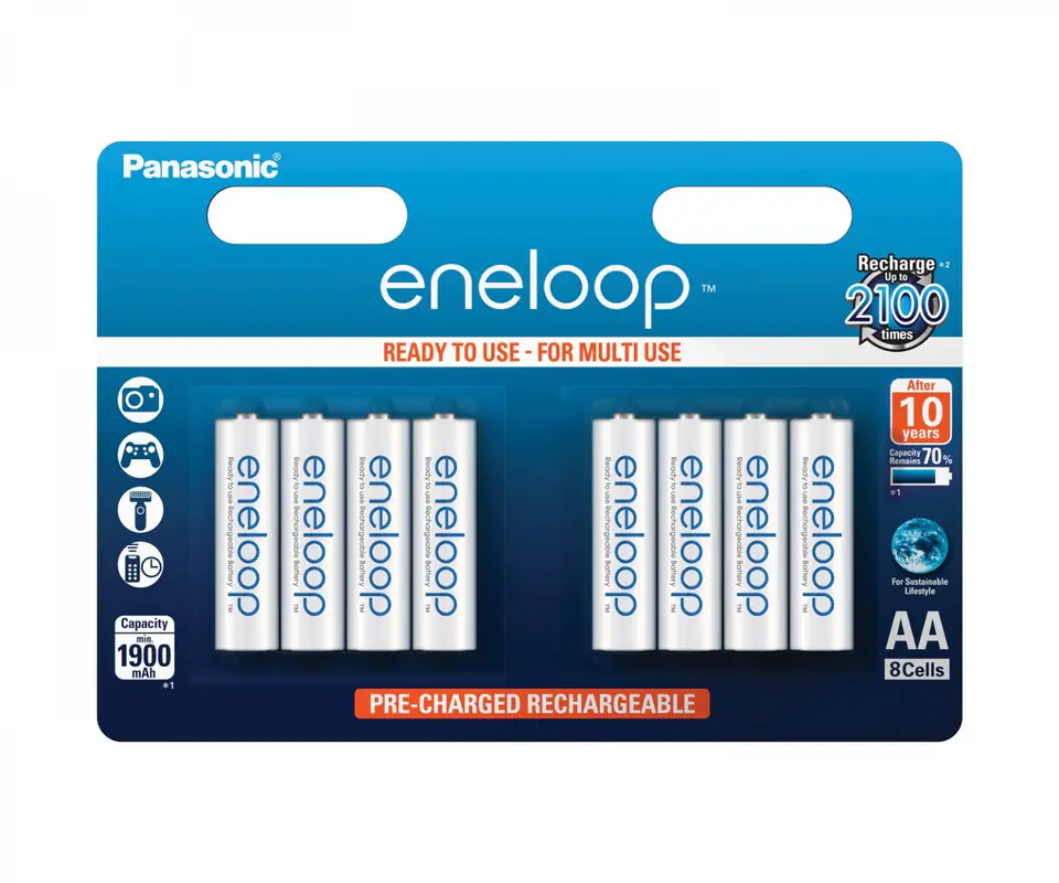 AA battery 1900 mAh 8 pcs. at Wasserman.eu