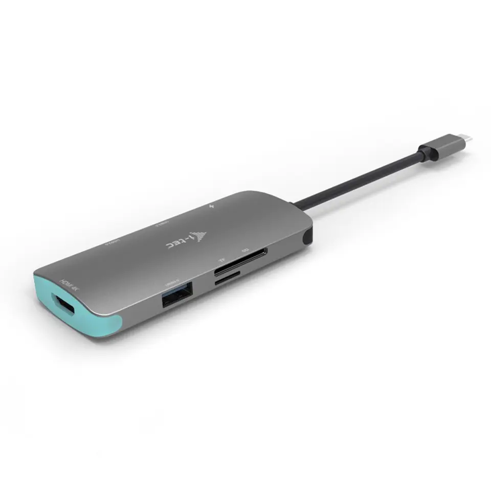 USB-C Metal Nano Stacja Dokująca 1x HDMI 4K Ultra HD 3840 x 2016 @ 30Hz 1x czytnik SD 1x czytnik micro SD 3x USB 3.0 1x USB-C Power D w sklepie Wasserman.eu
