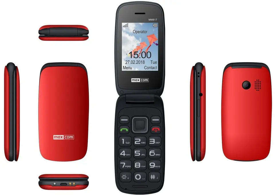 Mobile phone MM 817 red at Wasserman.eu