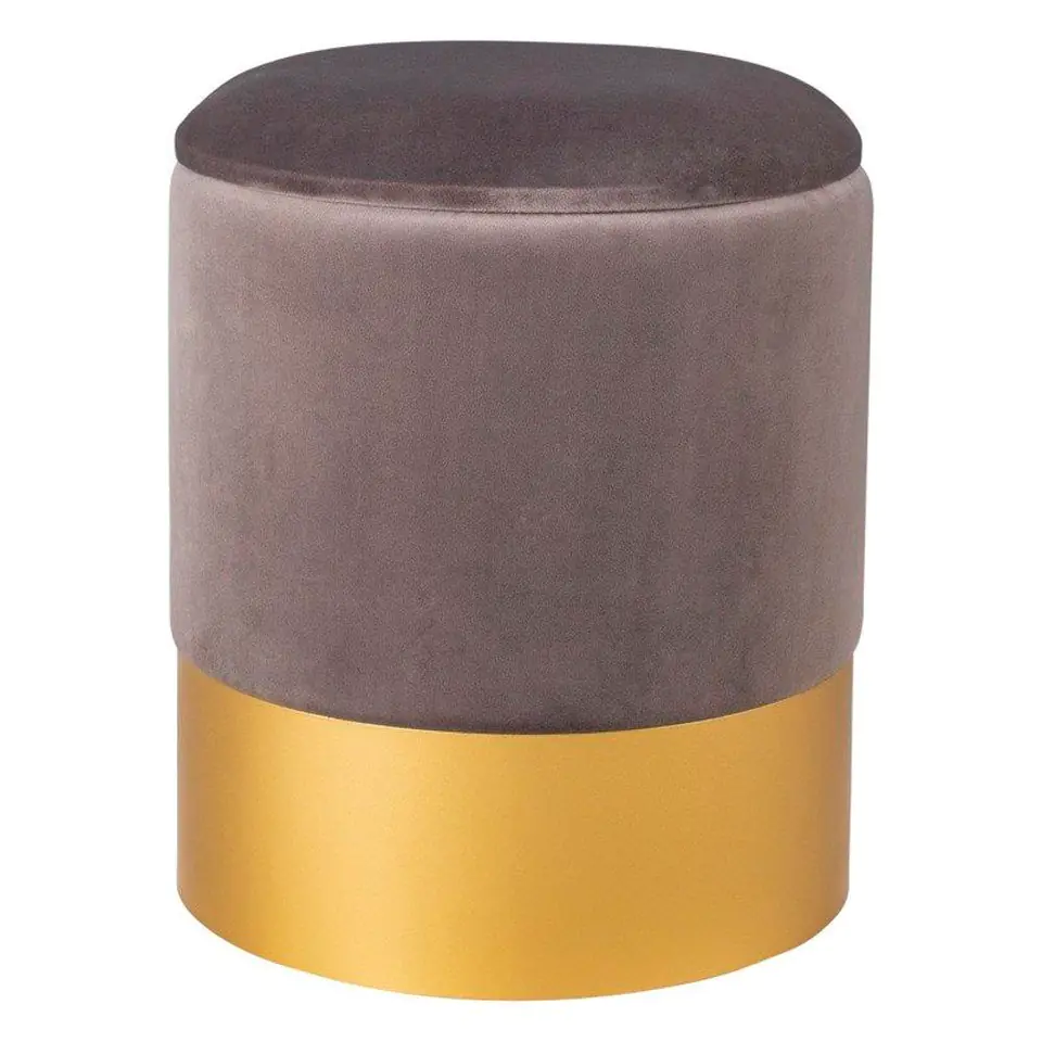 ⁨Velour pouf VELVET grey / size L (grey)⁩ at Wasserman.eu