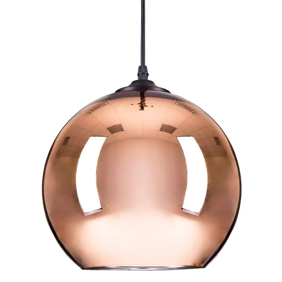 ⁨Lampa wisząca MIRROR GLOW - L miedziana 40 cm (Kolor miedziany)⁩ w sklepie Wasserman.eu