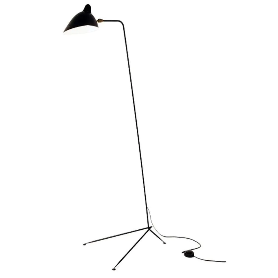 ⁨Lampa podłogowa CRANE-F1 czarna 160 cm (Kolor czarny matowy)⁩ w sklepie Wasserman.eu