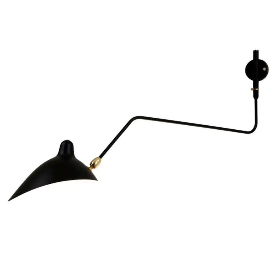 ⁨Lampa ścienna CRANE-1W czarna 99 cm (Kolor czarny matowy)⁩ w sklepie Wasserman.eu