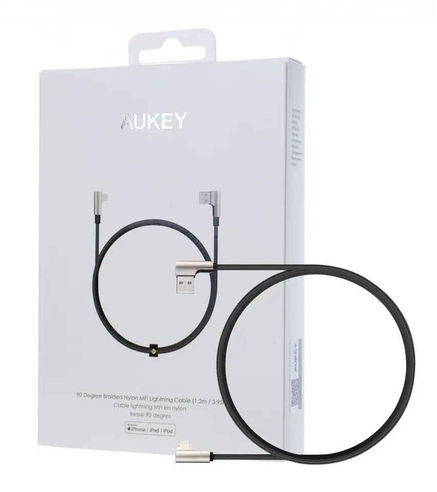 CB-BAL6 Nylon 90° Cable Quick Charge USB-Lightning | 1.2m at Wasserman.eu