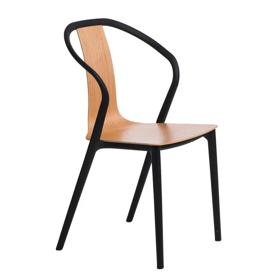 ⁨Bella chair black/natural⁩ at Wasserman.eu