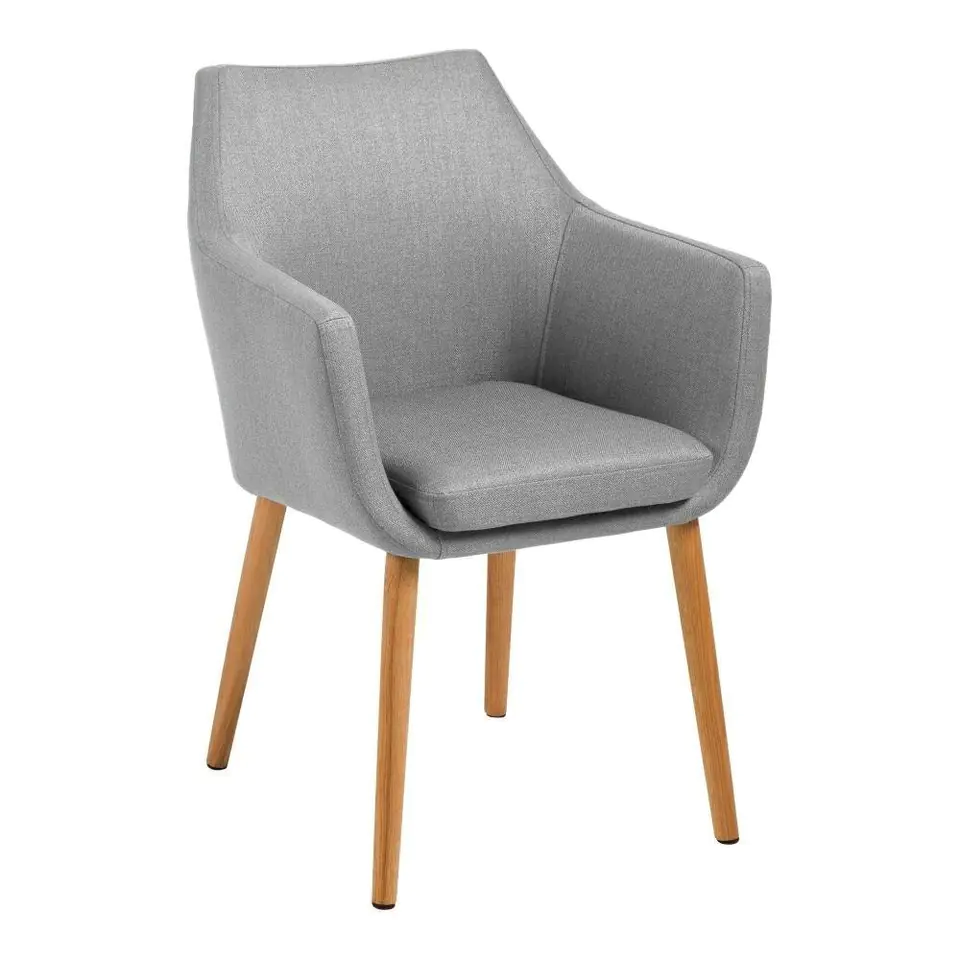 ⁨Nora Light Grey chair⁩ at Wasserman.eu