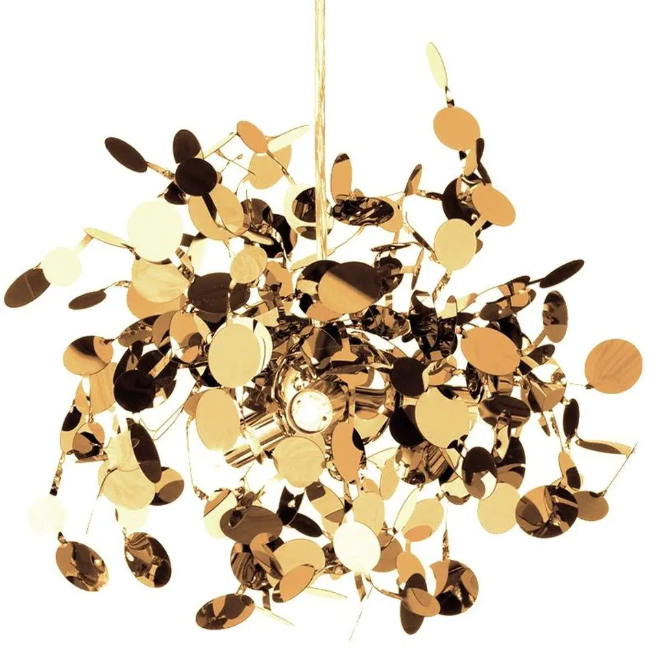 ⁨MONETTI pendant lamp gold 40 cm (Gloss gold)⁩ at Wasserman.eu