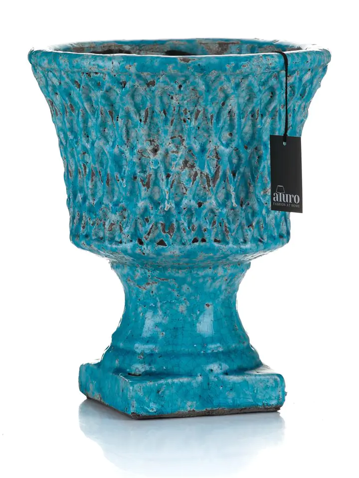 ⁨Gazon, plant pot LAZURITE ocean blue_Aluro XL⁩ at Wasserman.eu