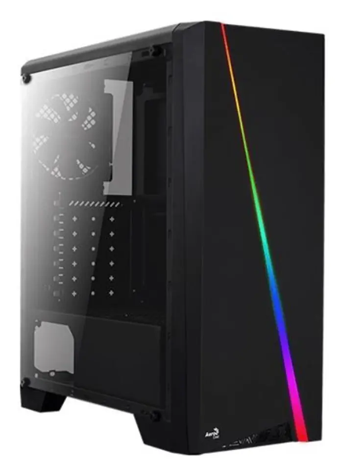 Case CYLON USB 3.0 BLACK GLASS RGB at Wasserman.eu