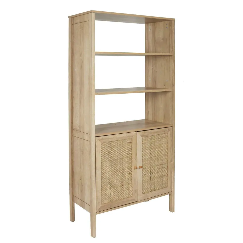 ⁨High log bookcase with cabinet⁩ at Wasserman.eu