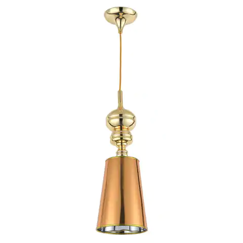 ⁨Lampa wisząca QUEEN-1 złota 18 cm (Kolor Złoty)⁩ w sklepie Wasserman.eu