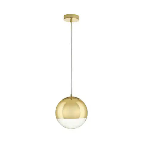 ⁨Lampa wisząca FLASH S złota 20 cm (Kolor transparentny + złoto)⁩ w sklepie Wasserman.eu