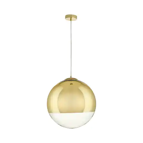 ⁨Lampa wisząca FLASH L złota 40 cm (Kolor transparentny + złoto)⁩ w sklepie Wasserman.eu