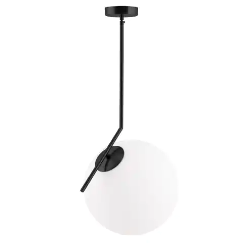 ⁨Lampa wisząca SOLARIS czarna 30 cm (Kolor Czarny)⁩ w sklepie Wasserman.eu