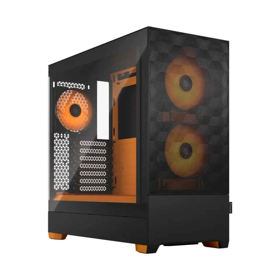 ⁨PC case Pop Air TG Clear Tint RGB orange core⁩ at Wasserman.eu