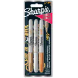 ⁨Marker perm.SHARPIE mix metalic 3szt. złoty, srebrny, brąz 1986006⁩ w sklepie Wasserman.eu