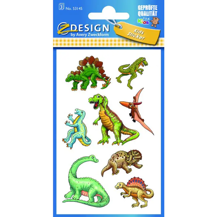 ⁨Kids Stickers Dinosaurs 53145 Z-DESIGN KIDS AVERY ZWECKFORM⁩ at Wasserman.eu