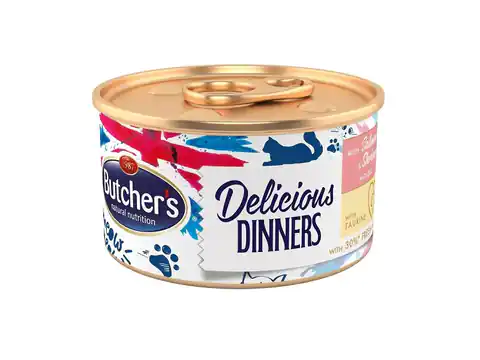 ⁨BUTCHER'S Delicious Dinners Salmon and shrimp - wet cat food - 85 g⁩ at Wasserman.eu