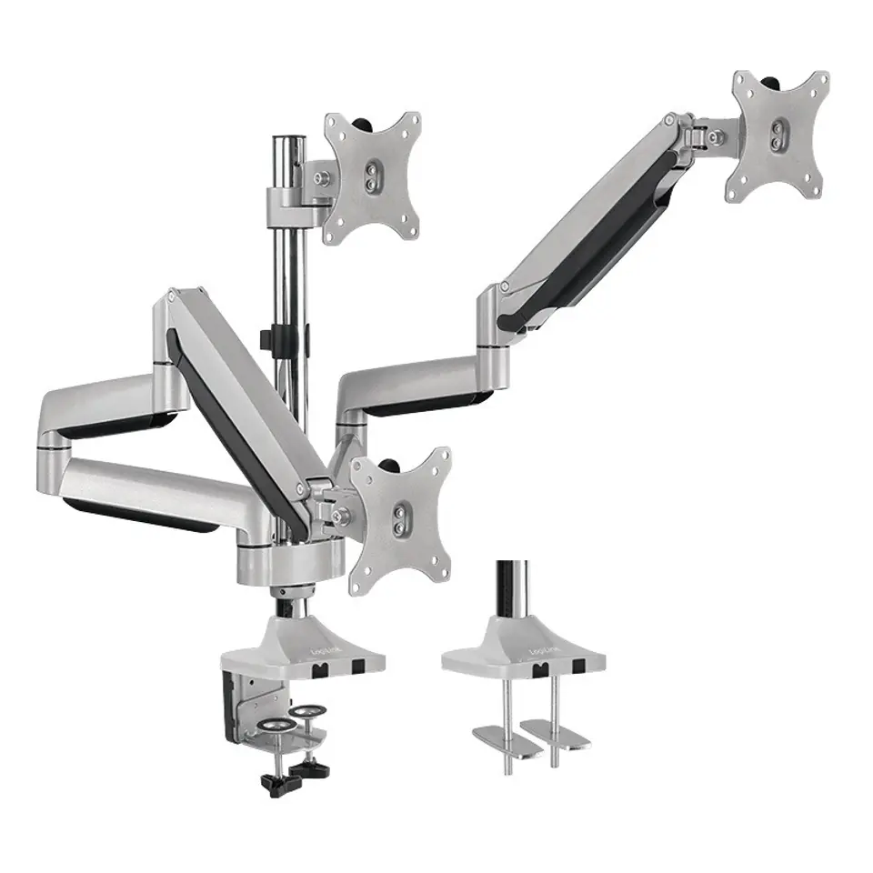 ⁨Aluminiowy uchwyt na 3 monitory 13-27, max.8kg⁩ w sklepie Wasserman.eu