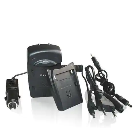 ⁨Whitenergy Charger for Fujifilm NP50 with replaceable adapter⁩ at Wasserman.eu