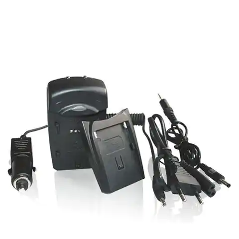 ⁨Whitenergy Ładowarka dla Casio NP20 z wymiennym adapterem⁩ w sklepie Wasserman.eu