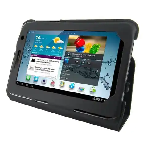 ⁨4World Etui ochronne/Podstawka do Galaxy Tab 2 7'' Ultra Slim czarne⁩ w sklepie Wasserman.eu