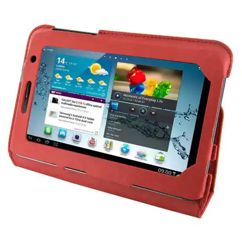⁨4World Etui ochronne/Podstawka do Galaxy Tab 2 7'' Ultra Slim czerwone⁩ w sklepie Wasserman.eu