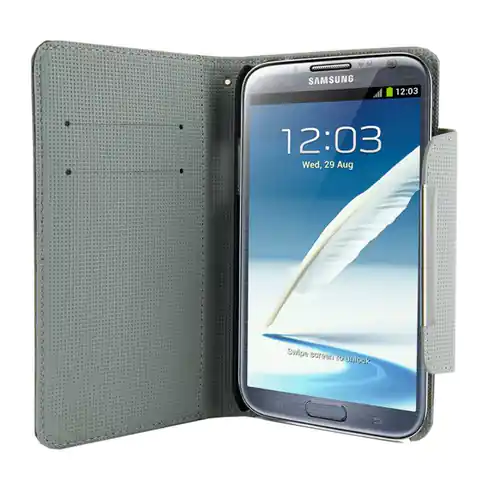 ⁨4World Etui ochronne do Galaxy Note 2 5.5'' Style szare⁩ w sklepie Wasserman.eu