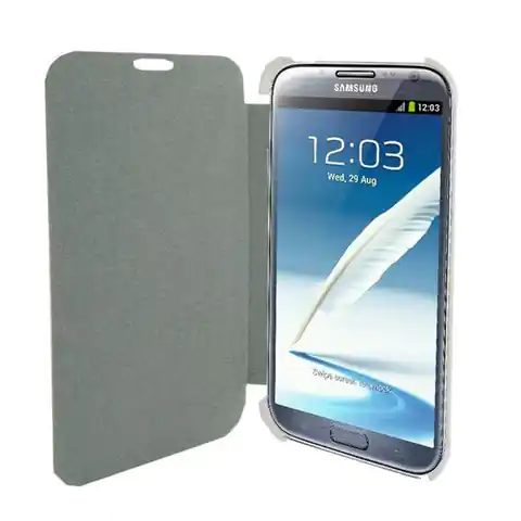 ⁨4World Etui ochronne do Galaxy Note 2 5.5'' Slim Leather białe⁩ w sklepie Wasserman.eu