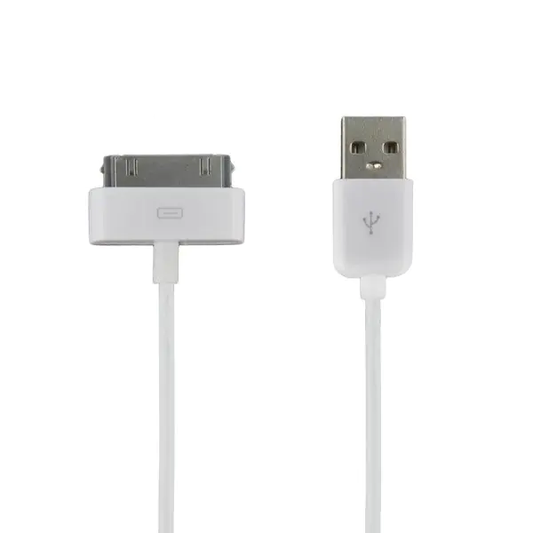 ⁨4World iPhone|iPad|iPod USB cable 100cm White⁩ at Wasserman.eu