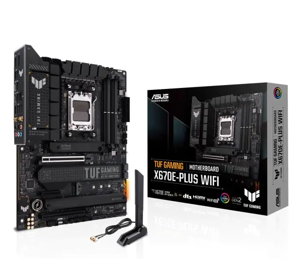 ⁨ASUS TUF GAMING X670E-PLUS WIFI AMD X670 Socket AM5 ATX⁩ at Wasserman.eu