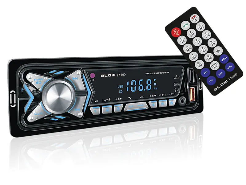 ⁨Radio samochodowe Blow X-PRO Bluetooth, MP3, USB, Pilot⁩ w sklepie Wasserman.eu