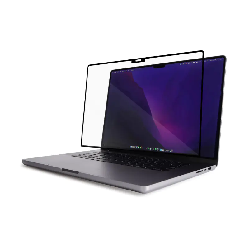 ⁨Moshi iVisor XT - Folia ochronna na ekran MacBook Pro 16" (M3/M2/M1/2023-2021) (czarna ramka)⁩ w sklepie Wasserman.eu