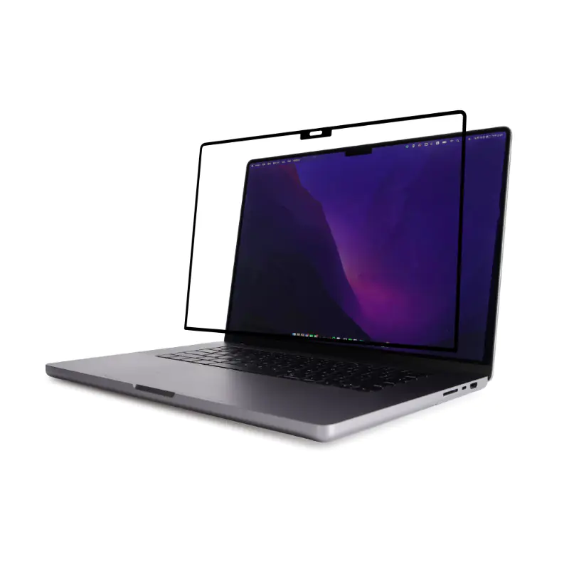 ⁨Moshi iVisor AG - Matte Screen Protector for MacBook Pro 16" (M1, 2021) (Black/Clear/Matte)⁩ at Wasserman.eu