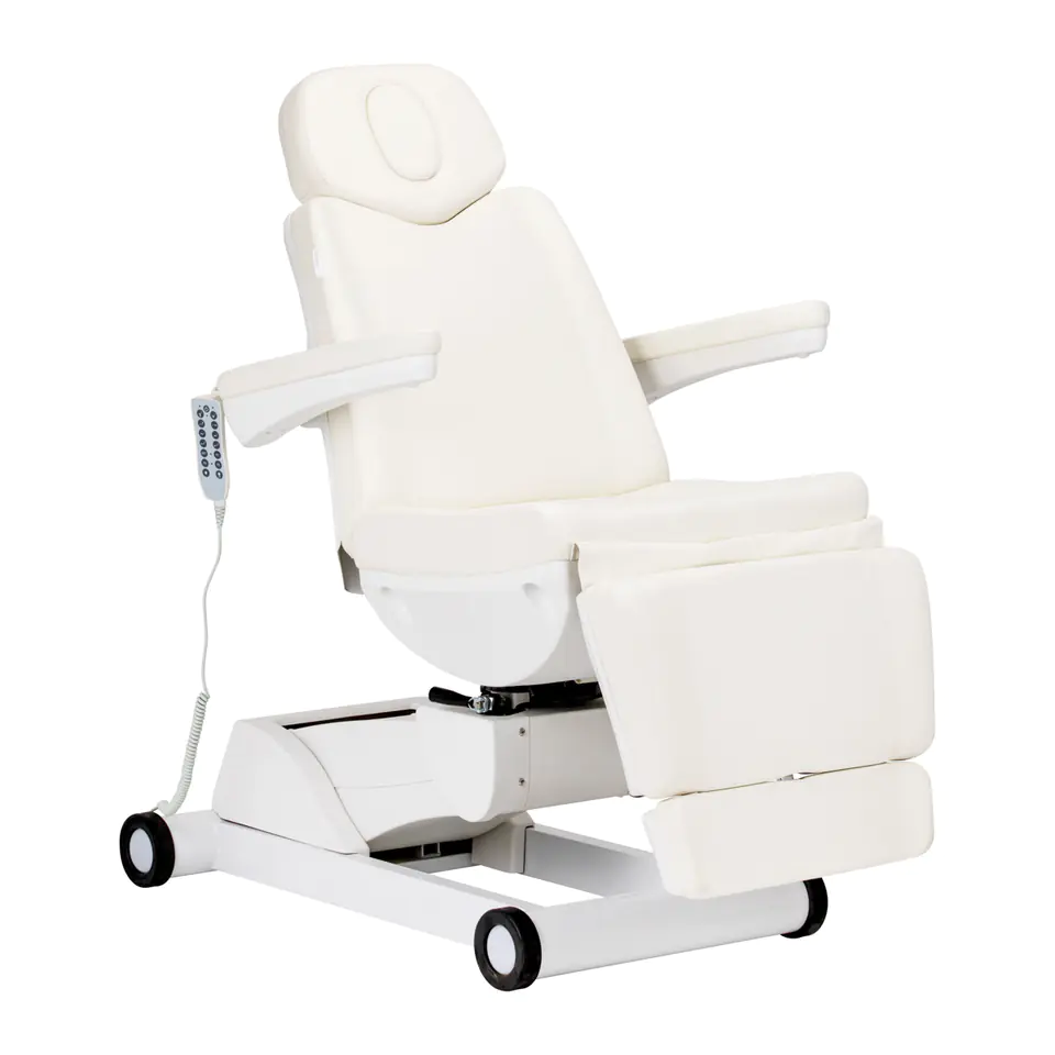 ⁨Cosmetic chair electric swivel Azzurro 873 white⁩ at Wasserman.eu