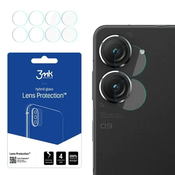 ⁨3MK Lens Protect Asus Zenfone 9 Camera Lens Protection 4pcs⁩ at Wasserman.eu