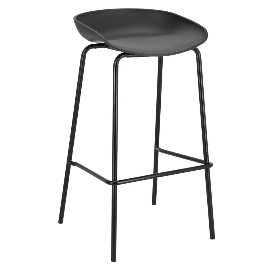 ⁨Grego bar stool black 75 cm⁩ at Wasserman.eu