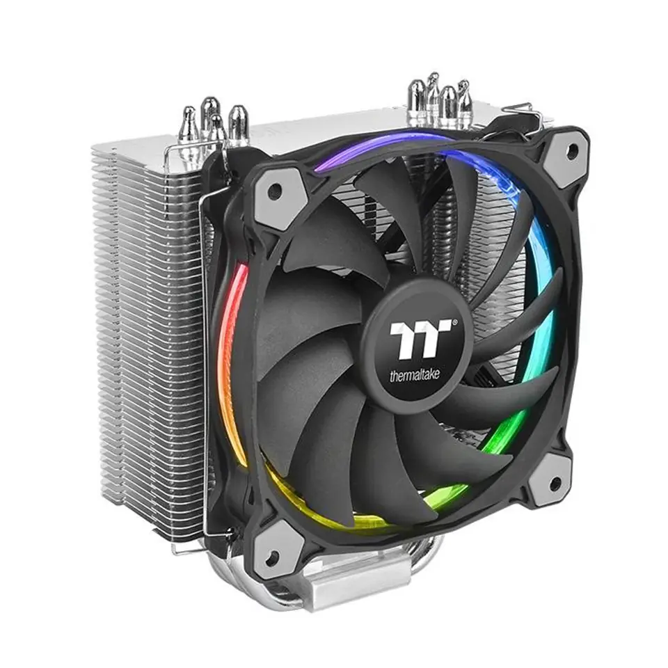 ⁨CPU Cooler Riing Silent 12 RGB Sync Edition (120mm Fan, TDP 150W)⁩ at Wasserman.eu