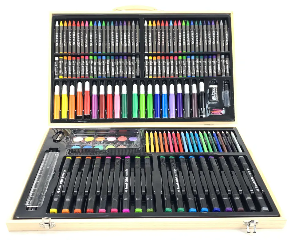 ⁨Artistic Set for Painting in a Wooden Case 180 pieces⁩ at Wasserman.eu