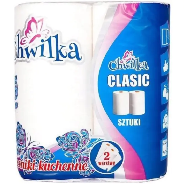 ⁨Kitchen towel (2 pieces) MOMENTKA Clasic 22,5x20cm 10m 2 layers⁩ at Wasserman.eu