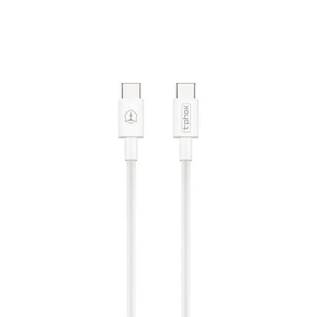 ⁨T-PHOX GLARY TYPE-C - TYPE-C WHITE 1M CABLE; 3A ; 60W⁩ at Wasserman.eu