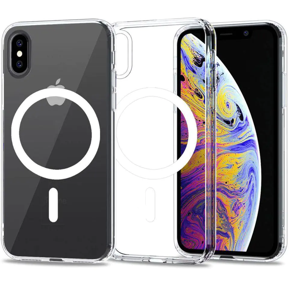 ⁨Case IPHONE X / XS Tech-Protect Magmat MagSafe transparent⁩ at Wasserman.eu