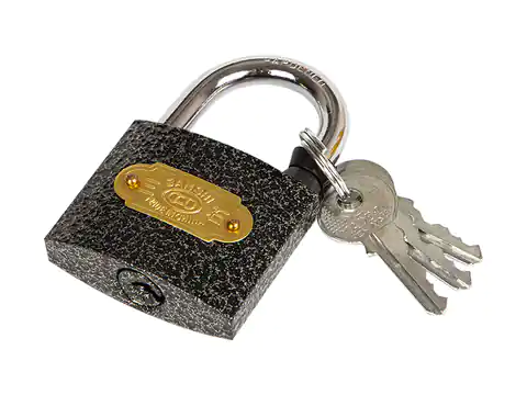 ⁨44-230# Cast iron padlock 48mm 3 keys⁩ at Wasserman.eu