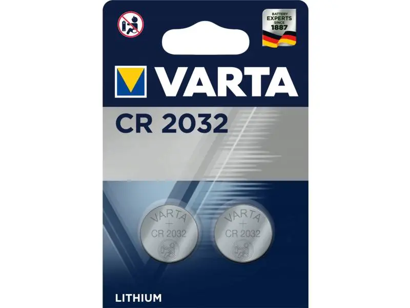⁨Zestaw baterii litowe VARTA CR2032 3V (Li; x 2)⁩ w sklepie Wasserman.eu