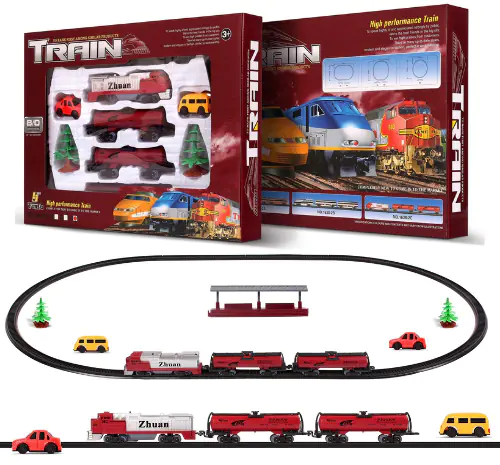 ⁨SET BATTERY OPERATED TRAIN TOY CARS 25EL TRACK⁩ at Wasserman.eu