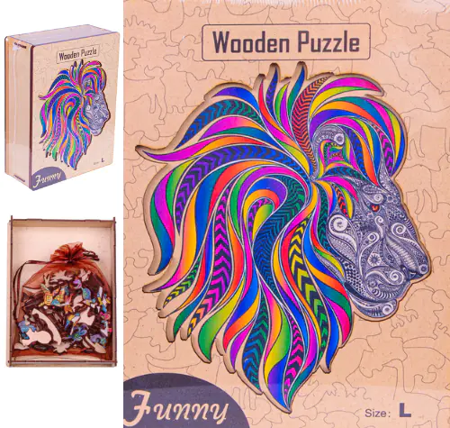 ⁨WOODEN PUZZLE FOR ADULTS GIFT PUZZLE⁩ at Wasserman.eu