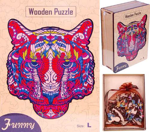 ⁨WOODEN PUZZLE FOR ADULTS GIFT PUZZLE⁩ at Wasserman.eu