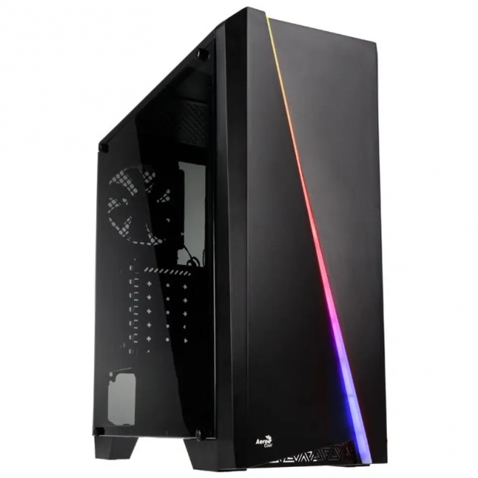 ⁨Obudowa komputerowa PGS CYLON RGB ADVANCE BLACK/USB3/ATX⁩ w sklepie Wasserman.eu