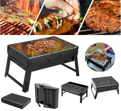 ⁨CHARCOAL TOURIST GRILL PORTABLE SUITCASE GRATE⁩ at Wasserman.eu