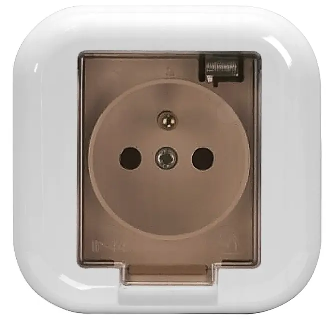 ⁨SINGLE SOCKET WITH GROUNDING WITH FLAP⁩ at Wasserman.eu